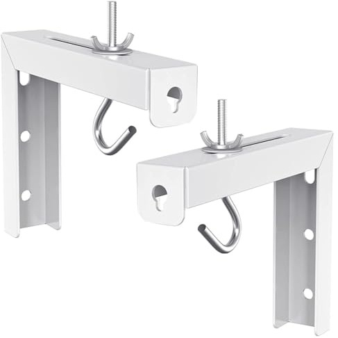 PACKOVE Projector Screen Wall Mount Bracket Reliable Wall Bracket Hook L-shaped Steel for Holding Projector Screen with Smooth Finish and Simple Appearance Style in Office Or Home