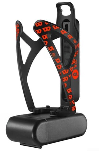 DAZZLEEX 3-in-1 Bike Water Bottle Cage with Tire Lever and Tool Box Thickened Nylon Holder for Bicycle Repair Orange(Red)