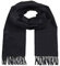 CJ Apparel Schwarz Herren Einfarbiges Design Mode-Strickschal Schal Herbst NEU