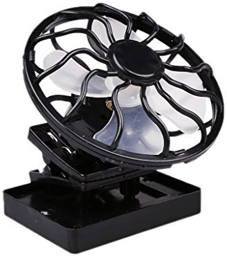 Solar Ventilator mit Mini-Solarzelle und Zange Solar Mini Lüfter Hand Ventilator