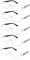 4sold The Reading Glasses Slim Readers Value 5 Pack Mens Womens White Black +3.50