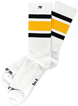 Spirit of 76 Herren & Damen Retro Socken mit Streifen