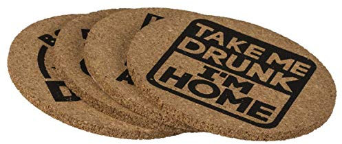 Out of the blue Slogans Korkuntersetzer 10 cm