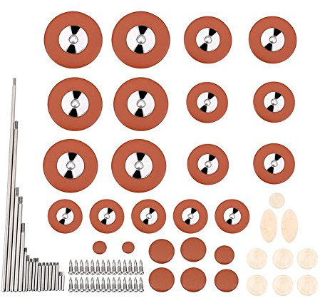 Vbestlife Alto Saxophone Repair and Maintenance Kit, Saxophone Pads Maintenance Kit for Wind Musical Instruments