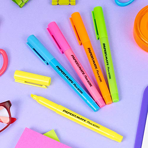 URBNLIVING 5 10 or 20 Highlighter Marker Pens, Fine Point Chisel Tip, Fade and Water Resistant Ink (Pack of 20)