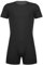 YiZYiF Herren Männer Overall Kurzarm Bodysuit Kurze Jumpsuit Stretch Sport Body Lauf Fitness Unterhemd Shirt Sportwear Unterwäsche Schwarz XXL