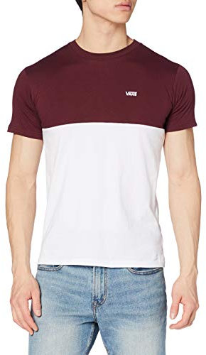 Vans Colorblock Tee T-Shirt, White-Port Royale, M Uomo