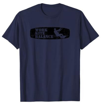 Kiten Kitesurfer Work Kite Balance Kitesurfen Surf Kitesurf T-Shirt