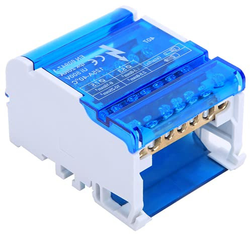 Morsettiere, morsettiera di terra modulare a 4 livelli con coperchio trasparente per l'ingegneria elettrica per quadri elettrici di quadri elettrici