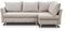 Ecksofa NINO - Wohnlandschaft Polstersofa Polsterecke Schlaffunktion (Rechts, Cappuccino – Gemma 06)