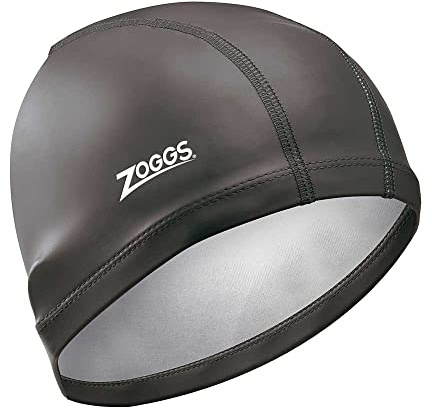 Zoggs Nylon-Spandex Cap Schwimmkappe, Erwachsene, Unisex, Schwarz (Schwarz), Einheitsgröße