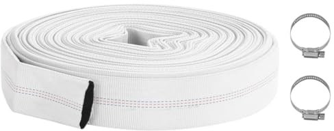 vidaXL Feuerlöschschlauch Bewässerungsschlauch Wasserschlauch Industrieschlauch Abwasserschlauch Gartenschlauch mit Schlauchschelle 30 m 1 PVC