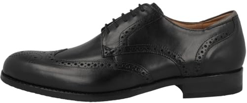 Clarks Craft Arlo Limit Brogue Leather Shoes in Black Size 9.5