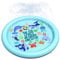 Peteast Anti-Slip Ocean-Themed Splash Pad for Kids and Dogs - 67in 0.58 mm Thicken Sprinkler Dog Pool for Summer Outdoor Water Toys - Fun Backyard Play Mat for Pets