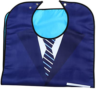 OHPHCALL Wasserdichter Erwachsenenschutz Wiederverwendbarer Lätzchen Für Erwachsene Für Mahlzeiten Und Pflegebedürftige Mit Verstellbarem Halsverschluss Einfach Zu Reinigen