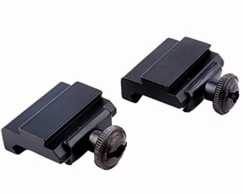 MyHaing 2Pcs/Paar Jagd Scope Mount Base Weaver Picatinny Rail to Dovetail Rail Adapter Base Caza 20MM Rail Change to 11MM