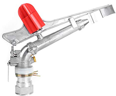 Arroseur d'eau, Pistolet d'arrosage réglable en Alliage de Zinc 14.2 x 11 Pouces, Arroseur à Grande Surface 1.5 Pouces DN40 Filetage Femelle pour Les fermes, Les vergers