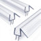 Zoegneer 2 x Duschdichtung, transparent, Ersatzdichtung für Glastüren, 10 mm