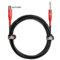 JuicEBitz Guitar Lead 10m. 6.35mm 1/4 Inch Jack to Jack Plug Cable. Pro Series Amplifier Speaker Cable. Straight to Angled Connectors. Studio Performance. Black Braided Electric Guitar Cable 10m.