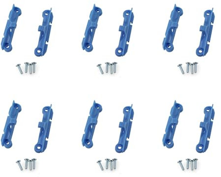 Maxmoral 6 Stück Lüfterhalterung und passende Schraube CPU-Lüfterhalterung, blaue CPU-Motherboard-Halterungs-Clip zur Befestigung von CPU und Kühler