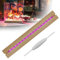 luolety Rechteckige LED-Lichter, 30 cm, beleuchteter USB-LED-Lichtsockel, Schreibtisch-Display-Basis, dekorativ für DIY-Acrylplatte, 16 Lichtperlen (buntes Licht, 1)