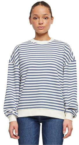 Urban Classics Damen Ladies Oversized Striped Crewneck