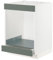 Cabina base METOD/MAXIMERA para placa + horno con cajón, 60 x 60 cm, blanco/Bodarp gris-verde