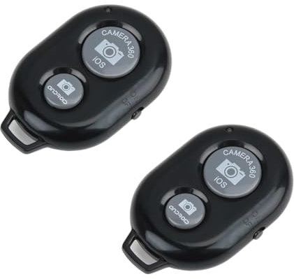 2 Stück Bluetooth Fernbedienung, Handy Auslöser Bluetooth Selfie Remote Control, Universal Handy Kamera Auslöser, Fernauslöser Selbstauslöser Fernbedienung Kompatibel mit iOS & Android, für Selfies