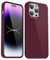 Svanove für iPhone 14 Pro Max Hülle Silikon Case, Bunt Weich TPU Ultra Dünn Handyhülle Einfarbig Handy Hülle Mädchen Frauen, Glatt Plastik Schutzhülle Slim Silikonhülle Gummi Bumper, Weinrot Bordeaux