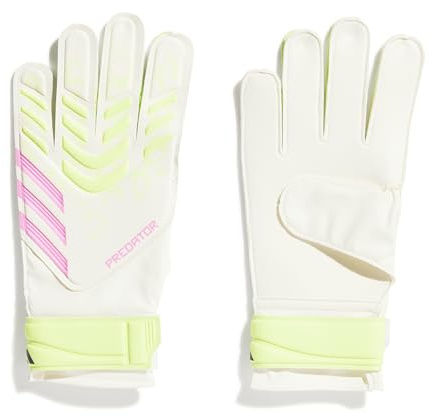 adidas Fußballhandschuhe, Unisex, Trainings-Torwarthandschuhe, Weiß/Weiß/Zitronengelb, Größe 8