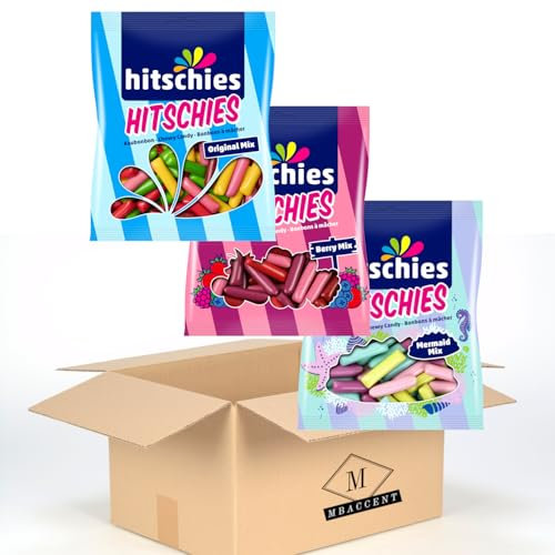 Hitschies XXL Mix 1x Hitschies Original (150g) 1x Mermaid Mix (125g) 1x Berry Mix (150g) 400g by MBaccent + MBAccent Versandschutzpackung