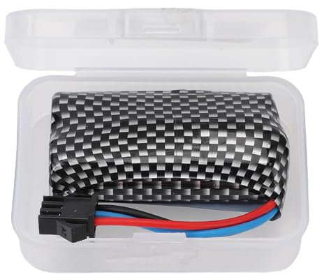 Tihebeyan Pièce de Batterie au Lithium de Voiture RC, Haute Résistance 7,4 V 500 MAh Batterie au Lithium de Voiture RC Remplacement de Batterie Li-ION Léger avec Boîte en Plastique pour