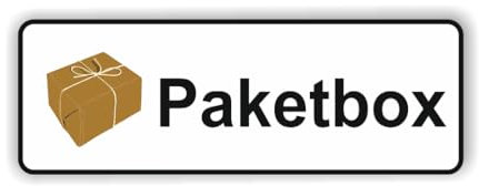 generisch Paketbox Symbol Aufkleber, Abziehbild (R 34/7) 15 x 6 cm White minimalistisch