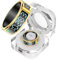 findtime Smart Ring Smartringe für Herren Damen Scroll Ring Smart Ring Android Fitness Ring Schlaftracker Herzfrequenz SpO2 Messer Kalorie Distanz-Tracking Schrittzähler Remote-Auslöser