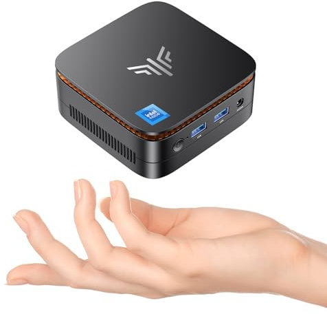 NiPoGi Essenx E1 Mini PC Twin Lake-N N150(Upgraded N100,up to 3.6GHz), Mini PC Windows 11 Pro 16 GB RAM 1TB M.2SSD, Mini Computer 4KUHD Dual Display/WiFi/BT, Mini Desktop PC for Business,School,Office