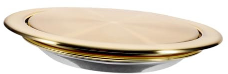 Alipis Couvercle Encastré Poubelle Cuisine Acier Inoxydable à Rabat Basculant pour Évier Hermétique Et Gain De Place Adapté Salle De Bain Et Cuisine Professionnelle