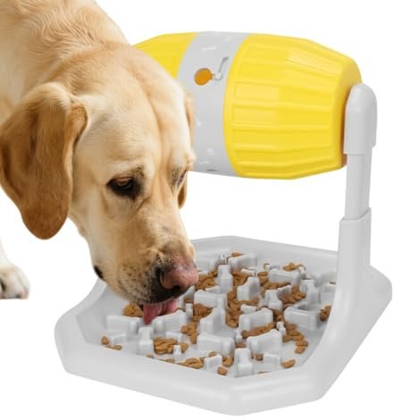 Gamelle pour chien à alimentation lente – Bol puzzle anti-glouton pour chien, vaisselle de jeu interactive, solution d'alimentation pour le quotidien, la maison, le salon, l'extérieur, les voyages