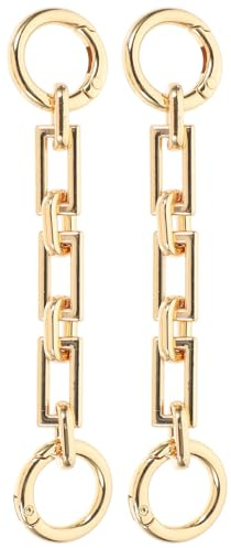 Handtaschenkette Kettenverlängerer für Handtaschen Weihnachten | 2 Stück Gold Legierung, Dekorativ und Strapazierfähig, für Geldbörse und Kleiner Bags, Selbstgemacht und Alltag