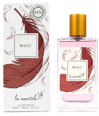 Les Essentiels Musc Eau de Parfum, 93% Ingrédients Naturels, 80ml, 2,7 FL.OZ