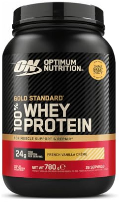 Optimum Nutrition 100% Whey Gold Standard (768g) French Vanilla Crème - Eiweiße - Molkenprotein-Mischung