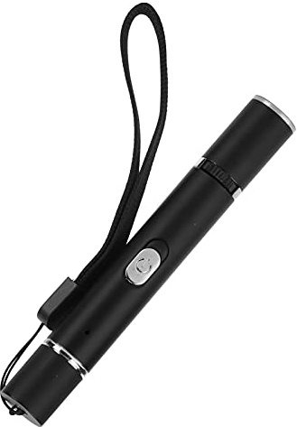 Naroote Lampe de Poche UV LED Portative pour Mousse D'animaux Domestiques, pour Détecter les Taches D'urine D'animaux Domestiques, Alliage D'aluminium Durable, Chargement USB Pratique, Usage