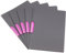 Durable Klemm-Mappe Duraswing Color für 30 Blatt DIN A4, Beutel 5 Stück, anthrazit mit rosa Klemme, 230408