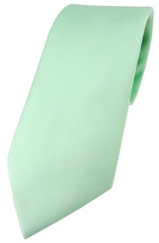 TigerTie Herren Krawatte – Klassische 7,5 cm Krawatte in mint einfarbigem Design, ideal für Geschäftstermine, festliche Anlässe und die Freizeit
