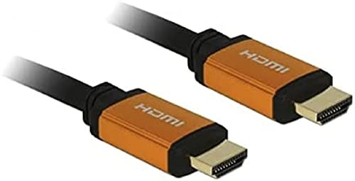 Delock Hochwertiges 8K HDMI Kabel @60Hz 48 Gbps, 1,00 m Länge, Ultra HD2, 4K@120Hz, eARC, UHDTV, HDR 10+, Variable Refresh Rate VRR, Dolby Vision, für Xbox, PS4, Blu Ray Player, 85727