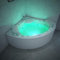 Tronitechnik® Eckwhirlpool Andros 160x160 Eckwanne Badewanne mit Whirlpool und Airpool Unterwasser LEDs inkl. Spülfunktion des Rohrsystems
