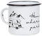 MUGSY Emaille Tasse, Wohnmobil mit Spruch Design, 300ml, Camping Tasse, bruchfest & leicht