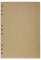 B5 9-Ringe 26-Ringe DIY Klar Kunststoff Rundring View Binder Cover Protector Lose Spiral Notebook Cover (Kraft paper, 9 Holes)