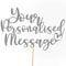 Any Text Personalised Glitter Cake Topper - Dark Silver Name, Age, Words Glitter Cake Decoration and Sprinkles - Happy Birthday Decorations - Personalised Toppers for Cakes by Cakeshop