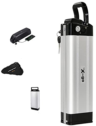 X-go 36V Ebike Battery, Lithium Li-ion Folding Bike Battery Pack, BMS Protection Board for Electric Bicycles Motor (36V 10AH 4Pin)