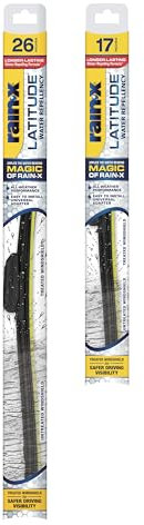 Rain-X Latitude 810195 Scheibenwischerblätter, wasserabweisend, 66 cm und 43,2 cm